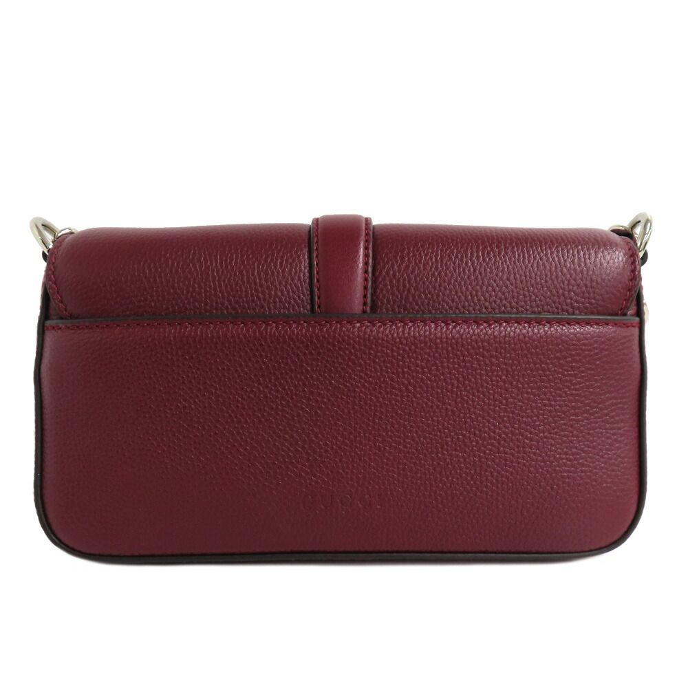 Gucci Shoulder Bag 2-Way Grain Leather Ancora Red — view 2