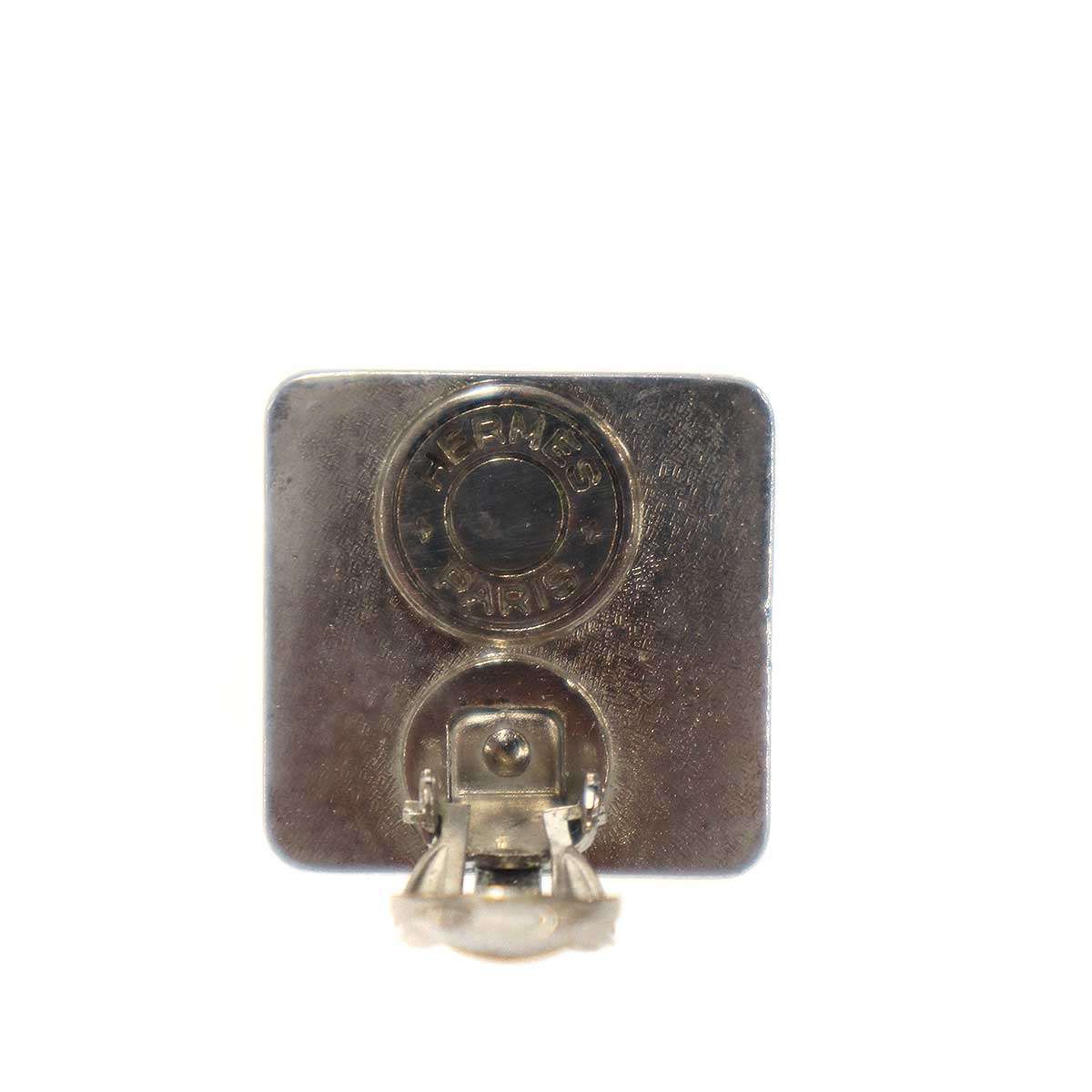 Hermes Medall Studs Earrings Set Gold Silver — view 3