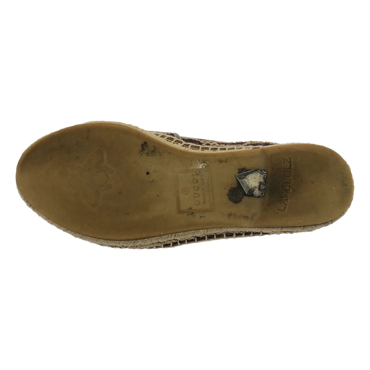 Gucci GG Herintage Espadrille Slip Ons Brown 37 Shoulder Bag — view 4