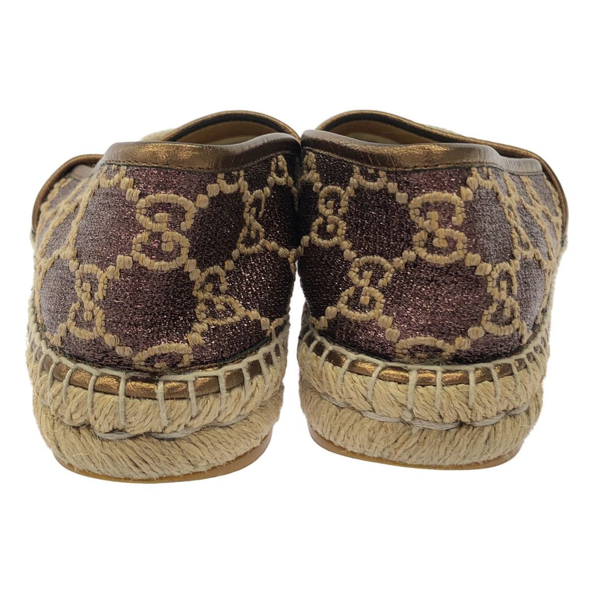 Gucci GG Herintage Espadrille Slip Ons Brown 37 Shoulder Bag — view 3