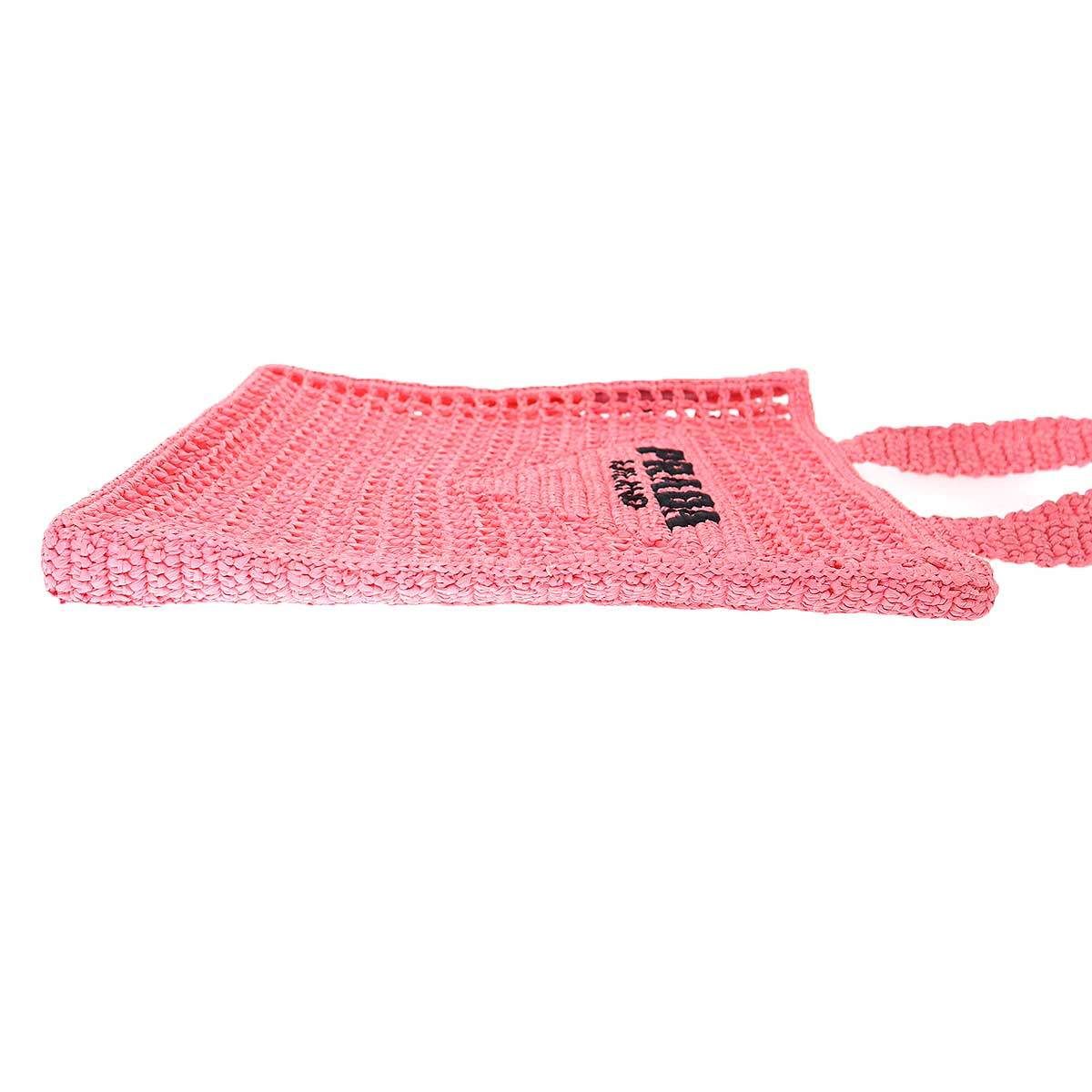 Prada Crochet Tote Pink — view 3