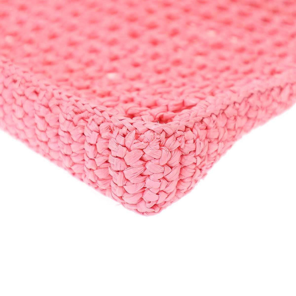 Prada Crochet Tote Pink — view 8