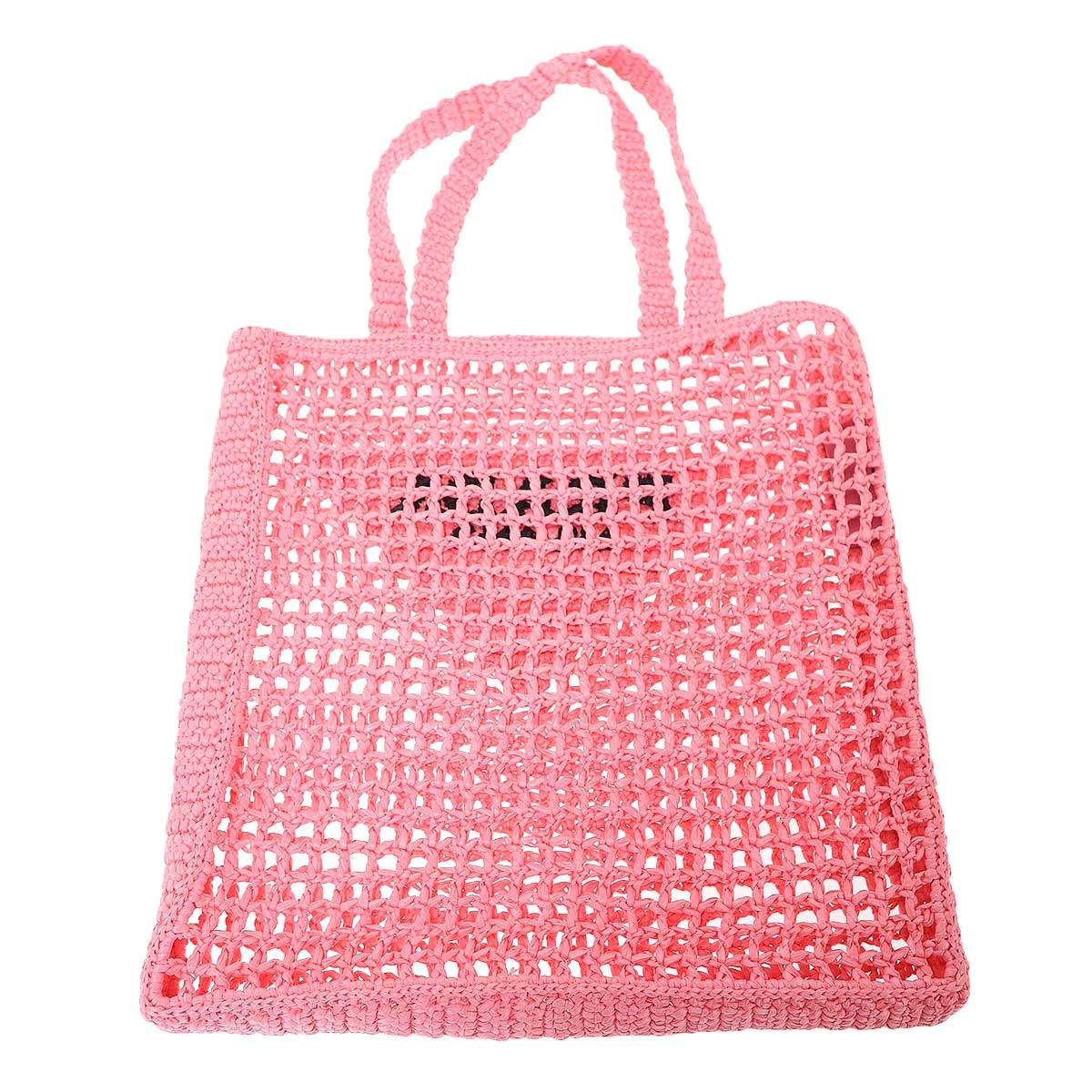 Prada Crochet Tote Pink — view 2
