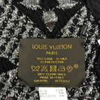 Louis Vuitton Logomania Scarf Shine Monogram Shawl Black — view 3