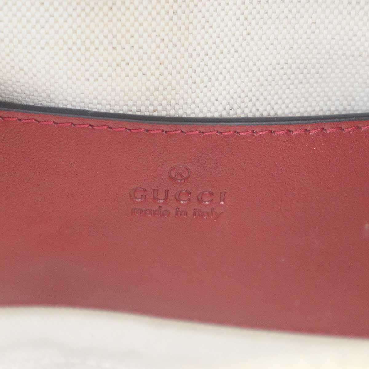 Gucci Blondie Top Handle Shoulder Bag Red — view 5