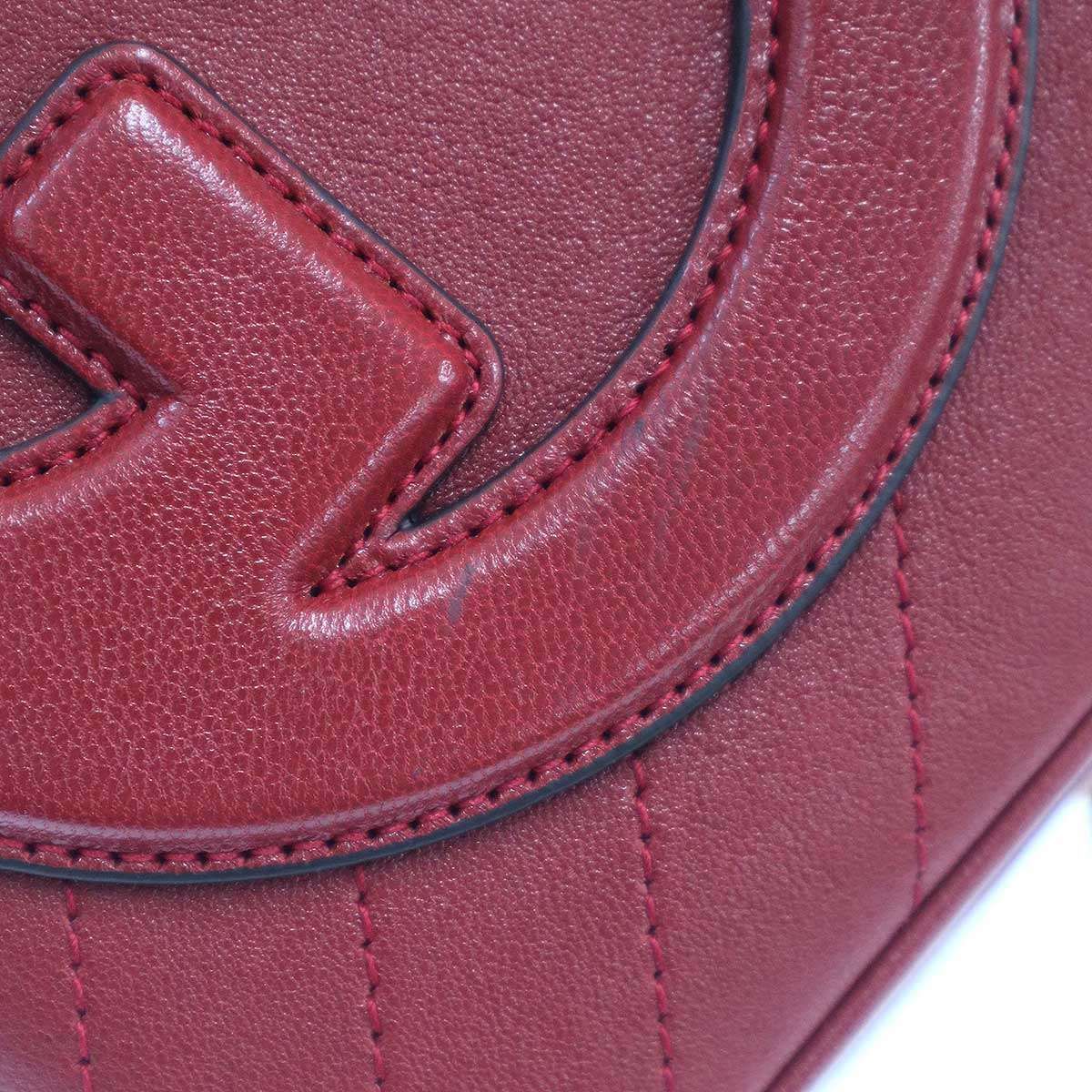 Gucci Blondie Top Handle Shoulder Bag Red — view 9