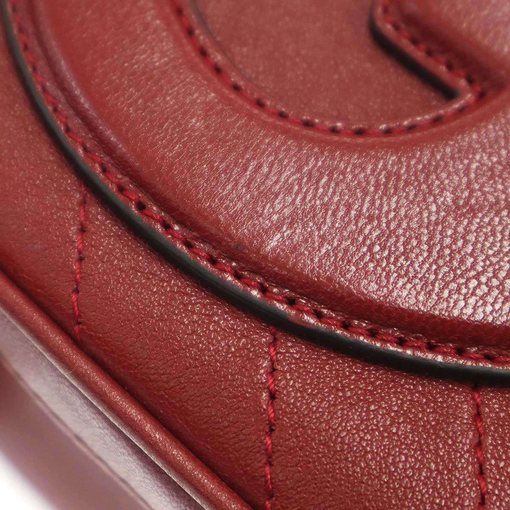 Gucci Blondie Top Handle Shoulder Bag Red — view 8