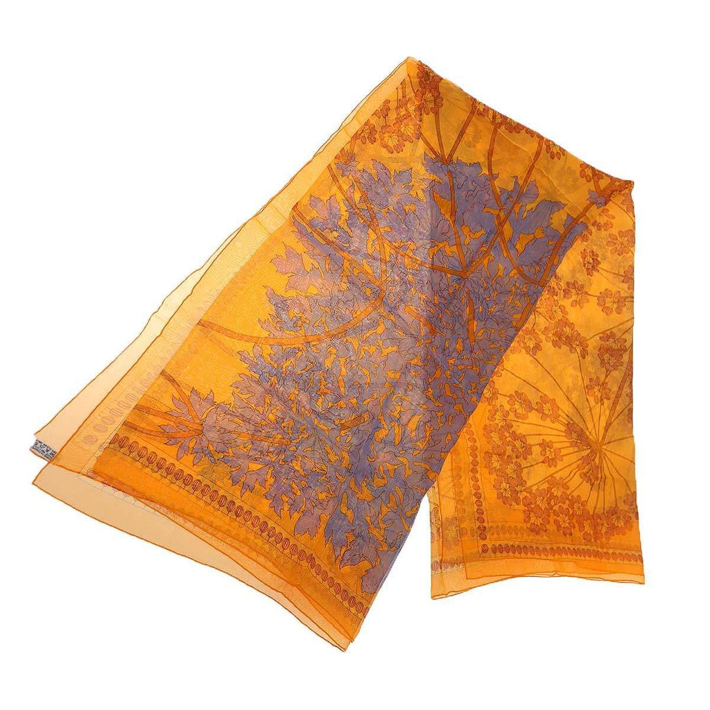 Hermes Carre 140 Ombelles Silk Scarf Orange — view 3
