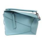 Loewe Puzzle Bag Small Classic Calf Blue — view 9