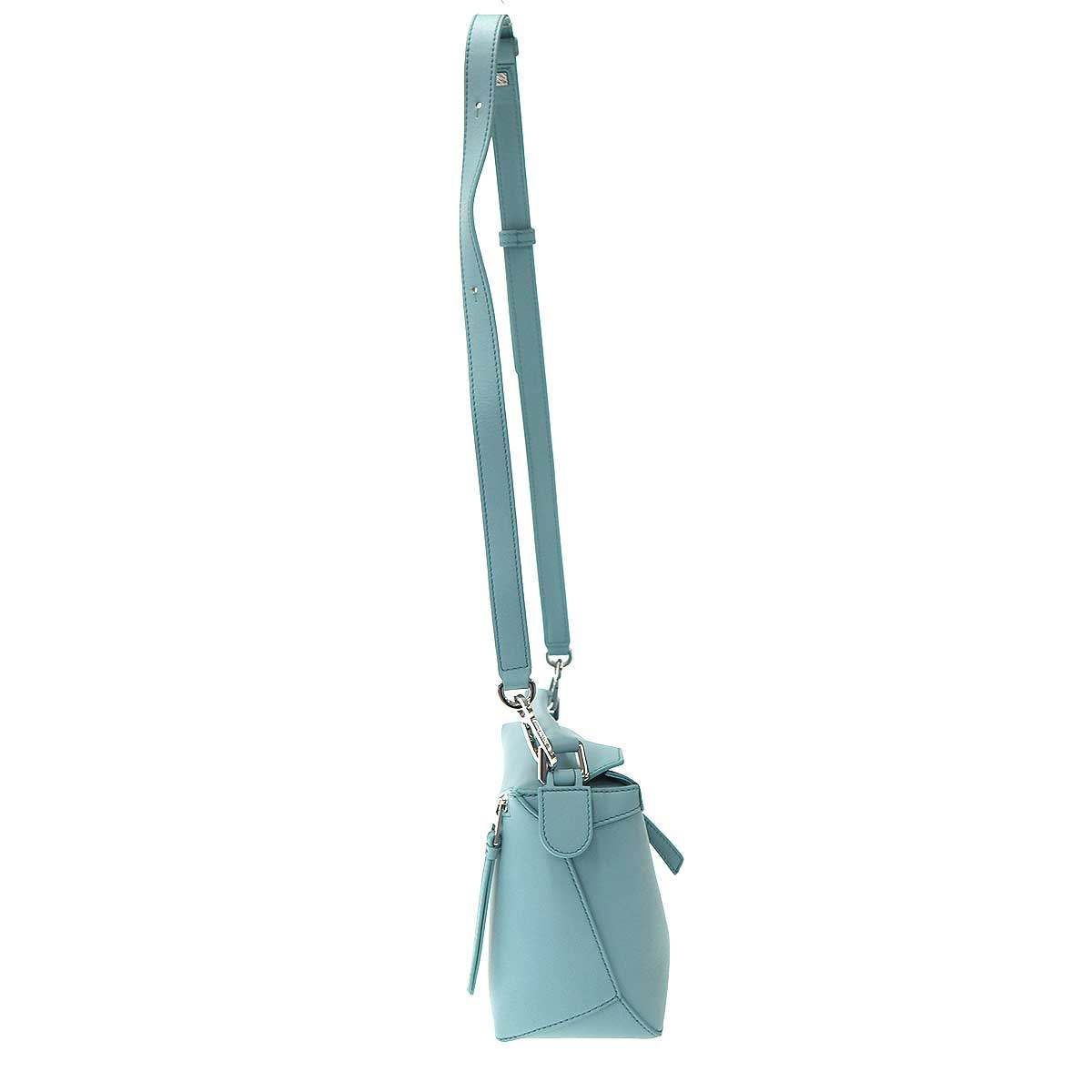 Loewe Puzzle Bag Small Classic Calf Blue — view 3
