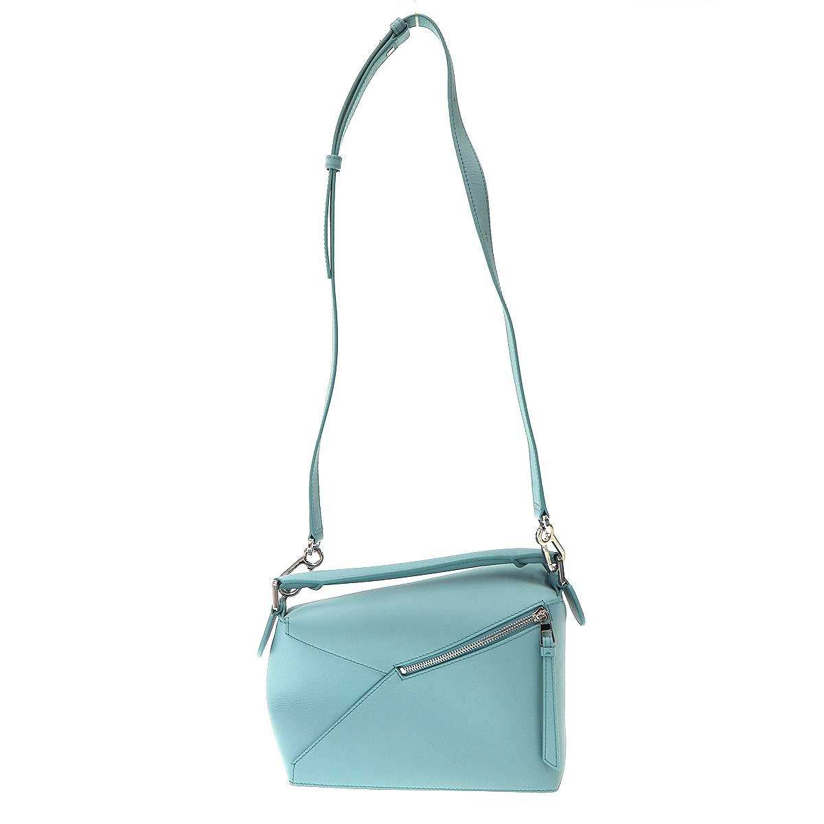 Loewe Puzzle Bag Small Classic Calf Blue — view 2