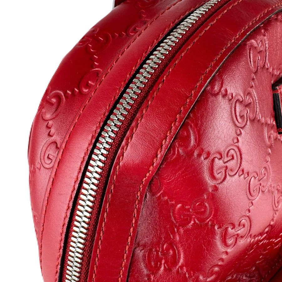 Gucci Backpack Leather Red — view 6