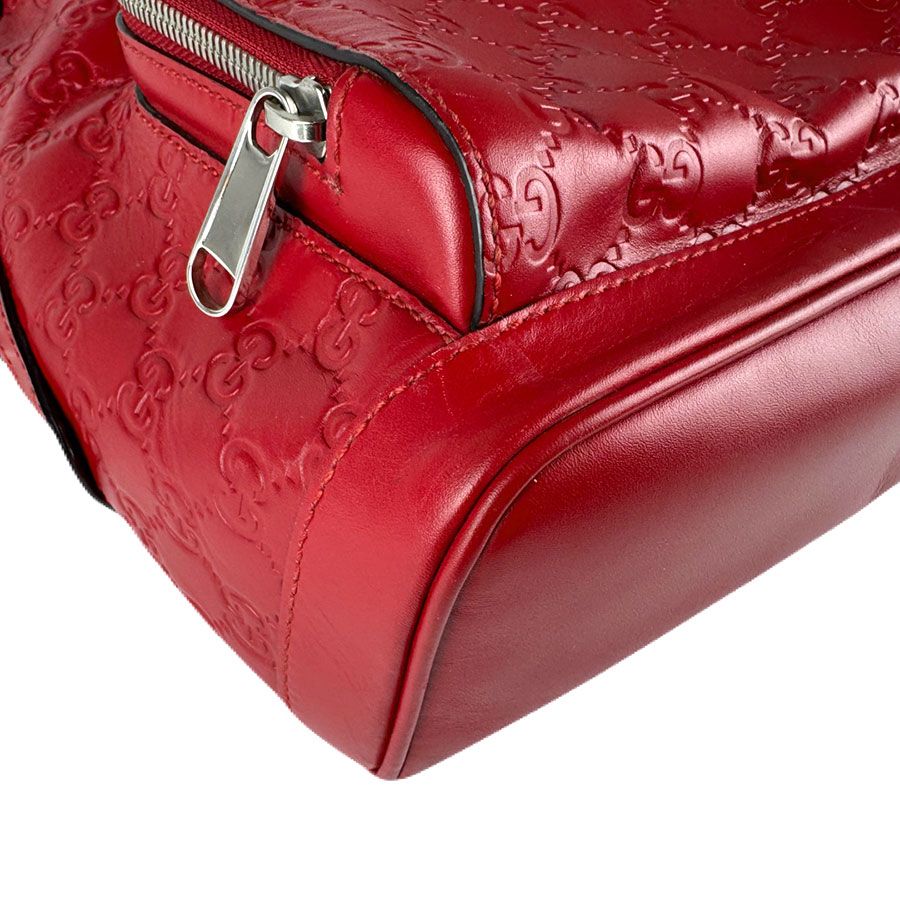 Gucci Backpack Leather Red — view 8