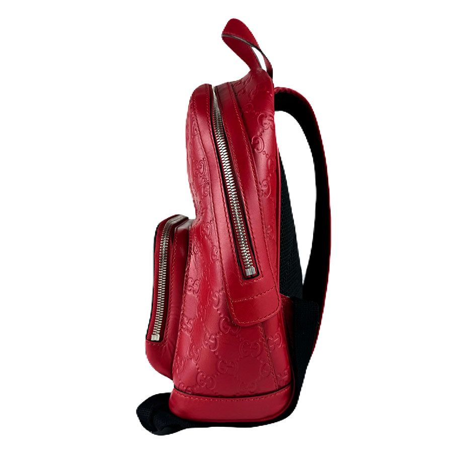 Gucci Backpack Leather Red — view 2