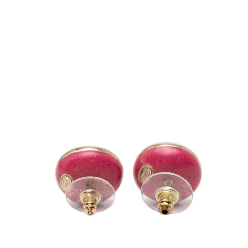 Chanel CC Logo Gold Pink Plated — view 2