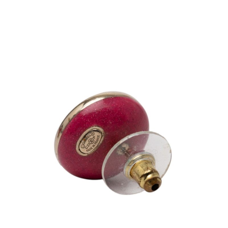 Chanel CC Logo Gold Pink Plated — view 3
