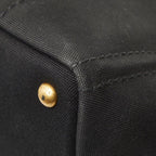 Prada Canapa M Black Canvas Handbag — view 6