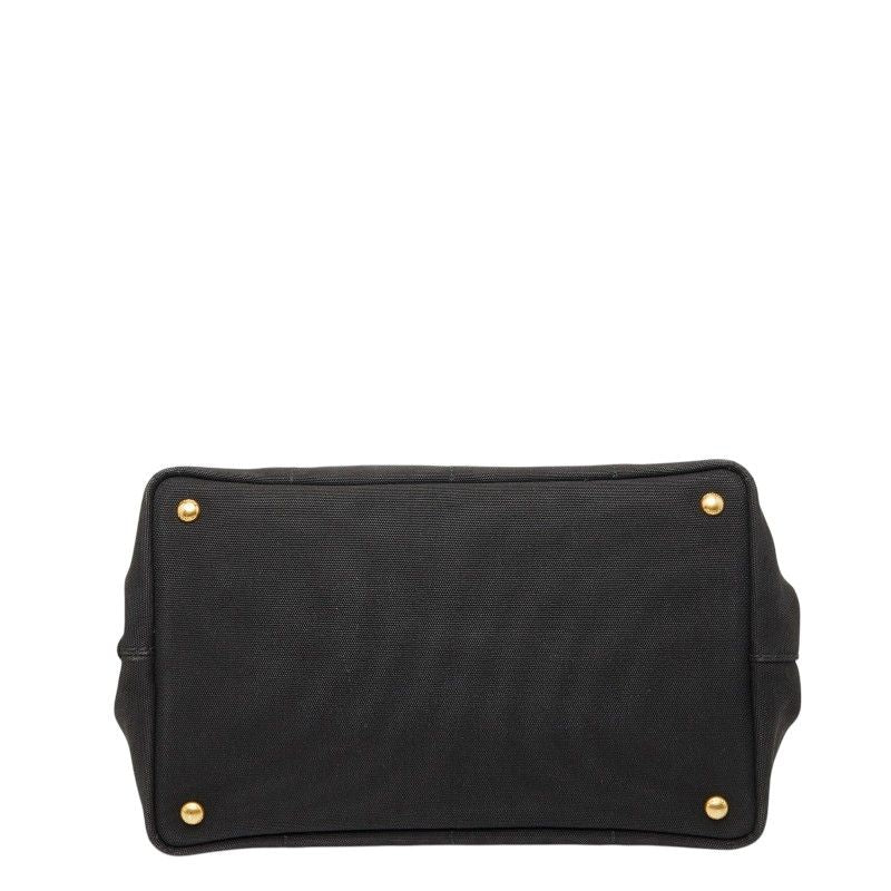 Prada Canapa M Black Canvas Handbag — view 3