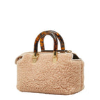 Fendi by the Way Mini 2-Way Shoulder Bag Pink Shearling — view 2