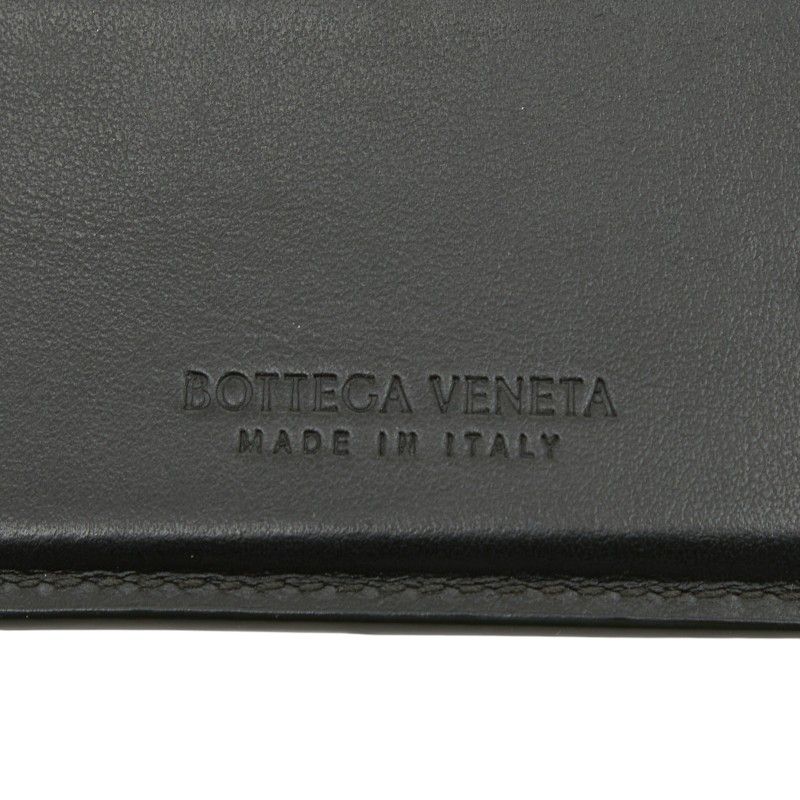 Bottega Veneta Maxi Intrecciato Cassette Bifold Wallet Billfold Khaki Leather — view 8