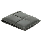 Bottega Veneta Maxi Intrecciato Cassette Bifold Wallet Billfold Khaki Leather — view 4
