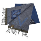 Louis Vuitton Echarpe LV Blue Multicolor Wool Cashmere Scarf — view 2