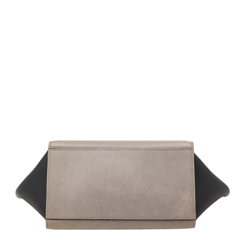 Celine Trapeze Small Tricolor 2-Way Shoulder Bag Beige Black Gray — view 3