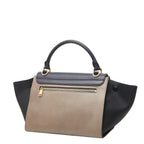 Celine Trapeze Small Tricolor 2-Way Shoulder Bag Beige Black Gray — view 2