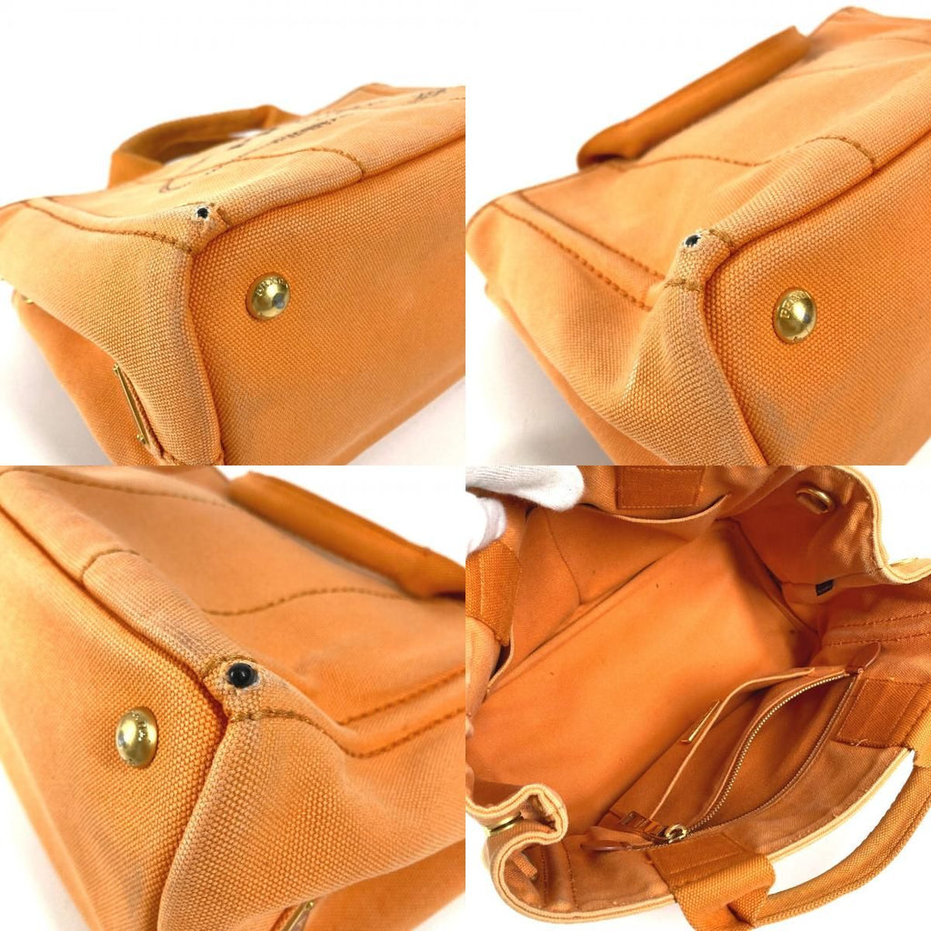 Prada Handbag Canapa Logo Canvas Orange — view 7