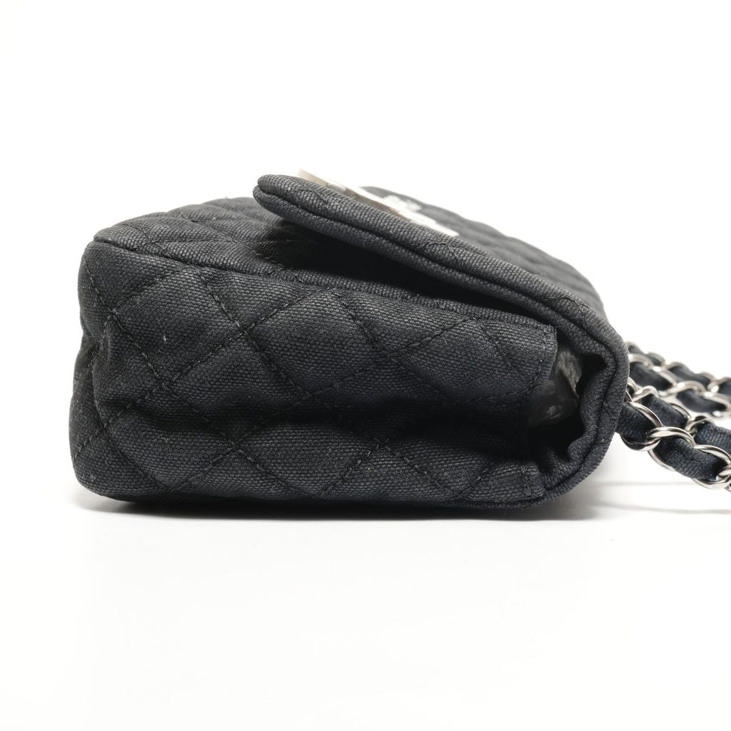 Chanel Shoulder Bag Quilted Canvas CC Logo Flap Chain — view 4