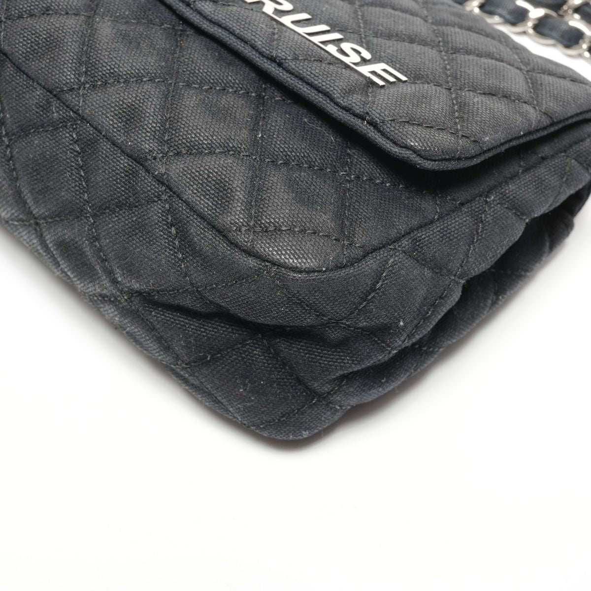 Chanel Shoulder Bag Quilted Canvas CC Logo Flap Chain — view 6