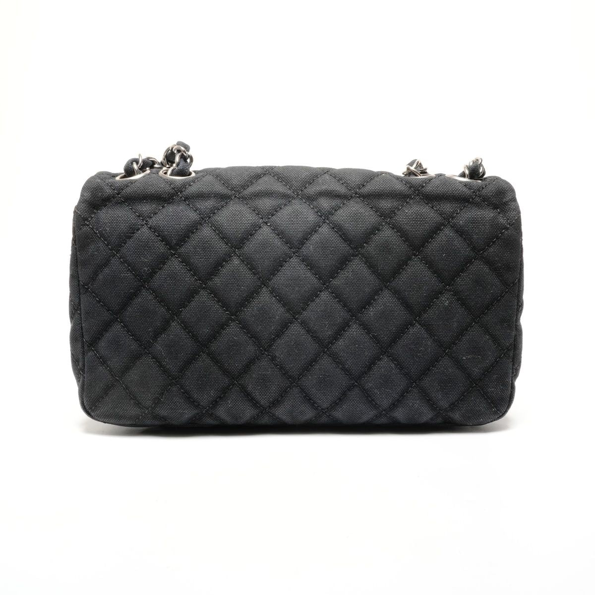 Chanel Shoulder Bag Quilted Canvas CC Logo Flap Chain — view 2