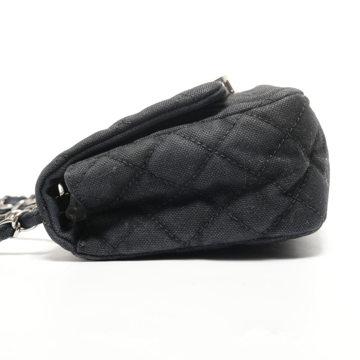 Chanel Shoulder Bag Quilted Canvas CC Logo Flap Chain — view 3
