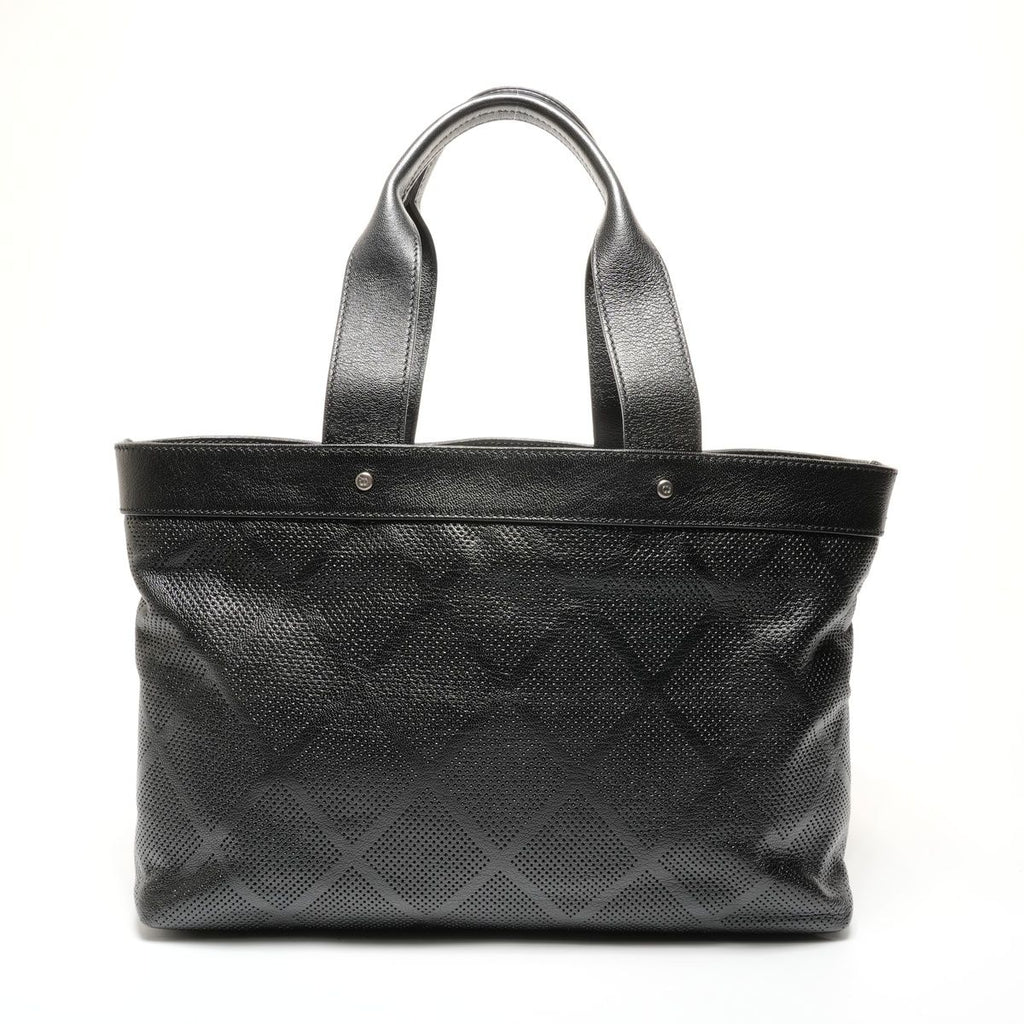 Chanel Tote Perforated Big CC Logo Leather — view 2