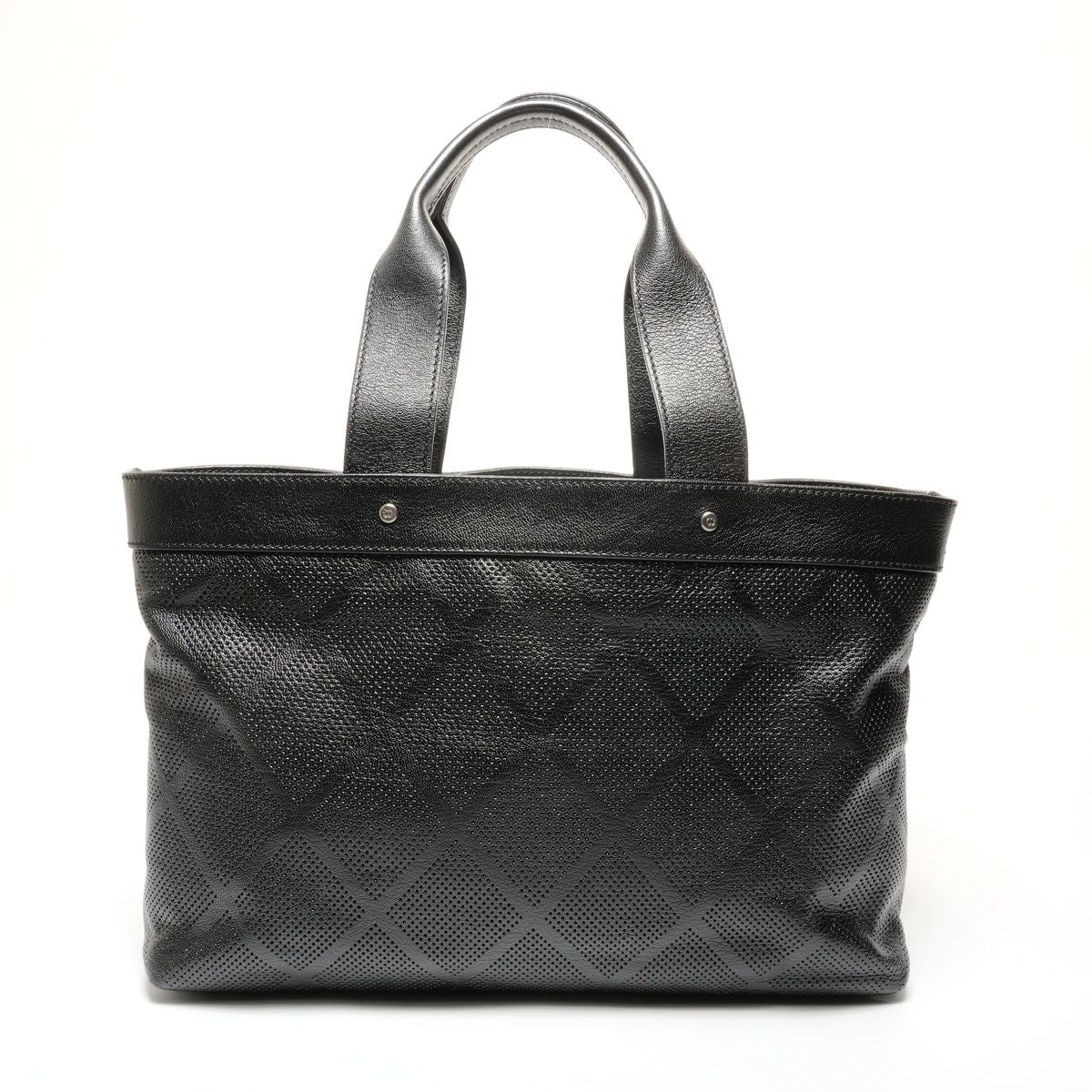 Chanel Tote Perforated Big CC Logo Leather — view 2