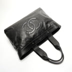 Chanel Tote Perforated Big CC Logo Leather — view 8