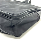 Prada Business Bag Triangle Logo Nylon Leather Black — view 4