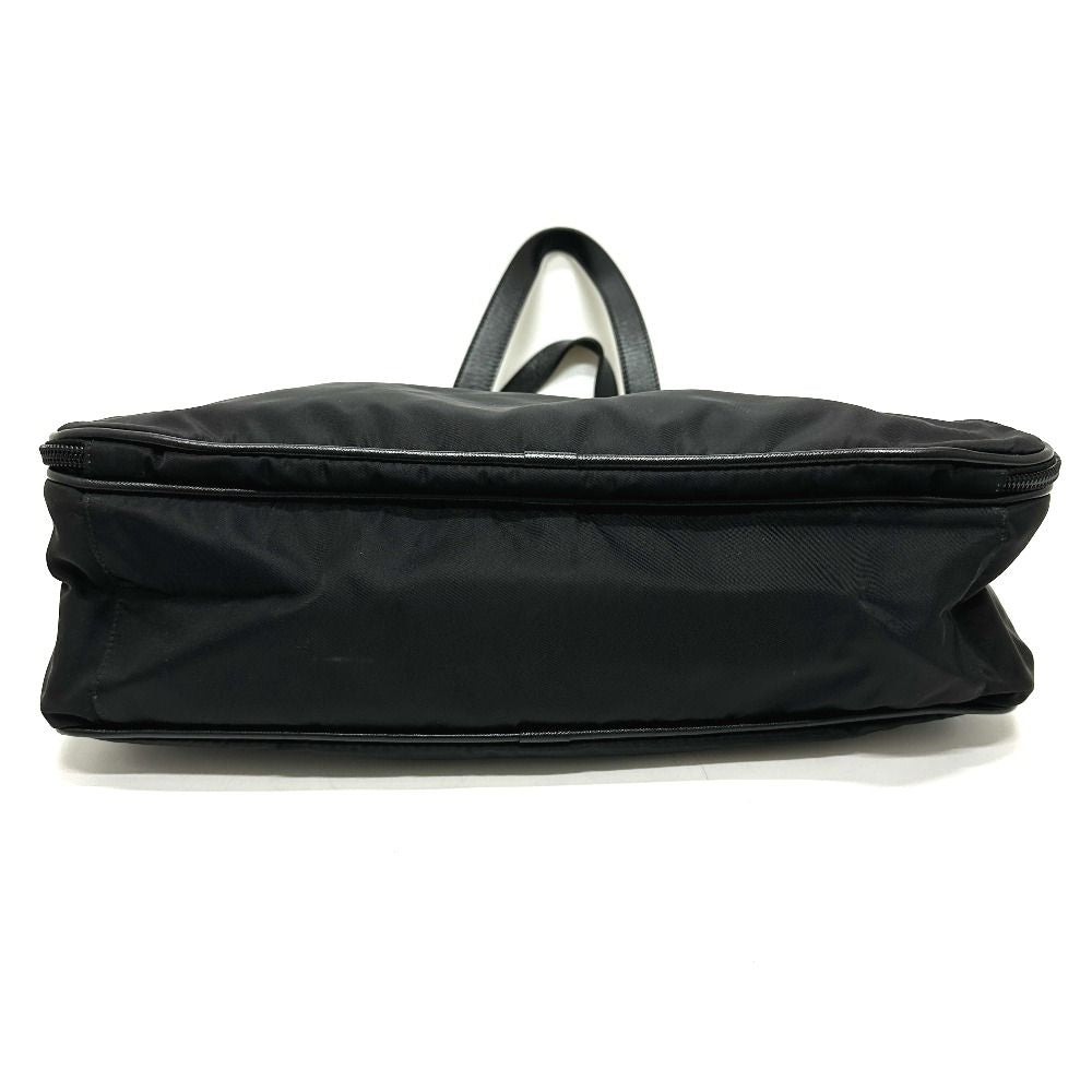 Prada Business Bag Triangle Logo Nylon Leather Black — view 3