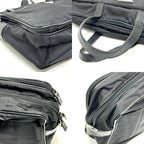 Prada Business Bag Triangle Logo Nylon Leather Black — view 5