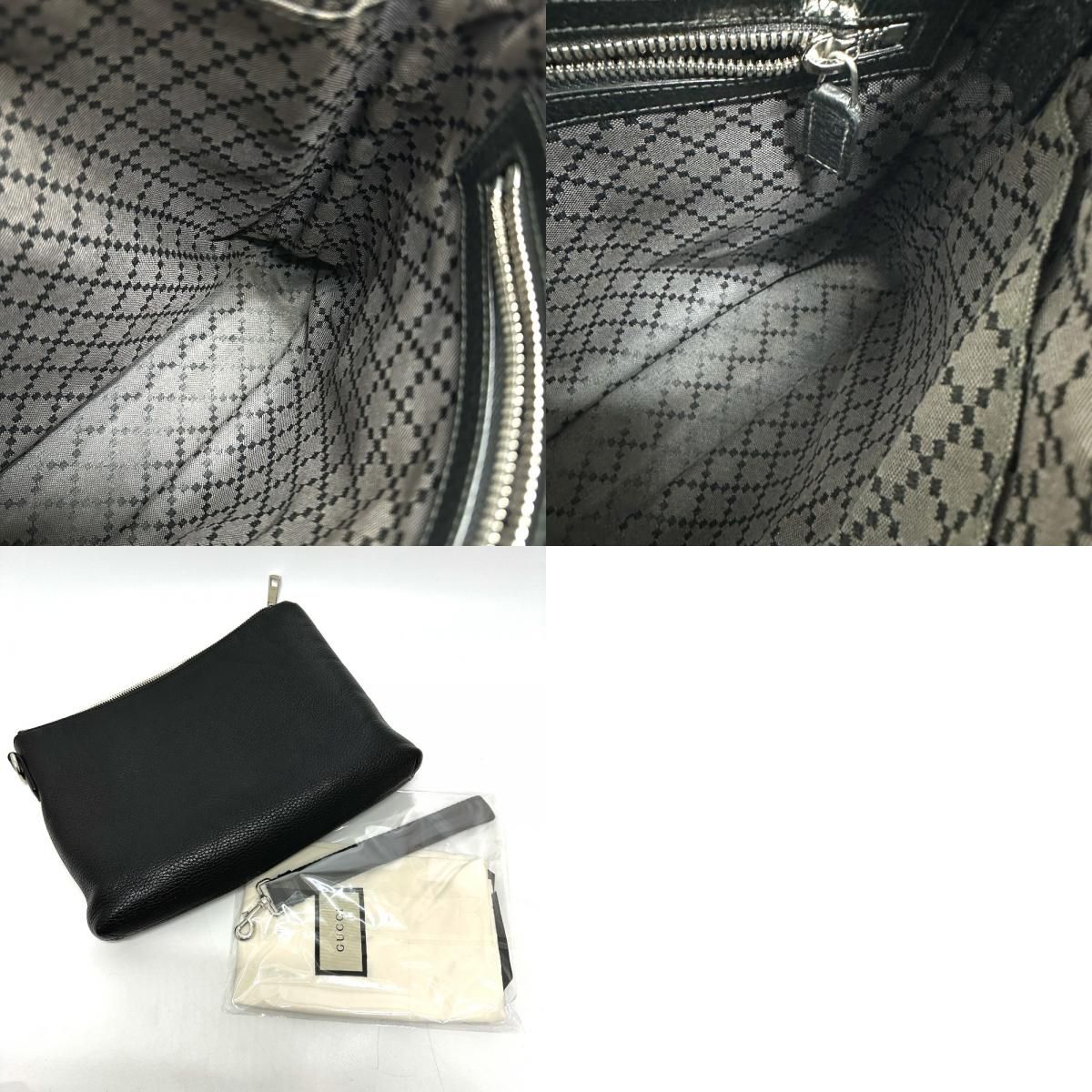 Gucci Clutch Cosmopolis Leather Black — view 9