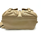 Prada Backpack Triangle Logo Nylon Beige — view 3