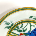 Hermes Dish Tucan Toucan Motif Pottery White Hat X Green — view 5