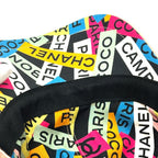 Chanel Cap CC Logo Sequin Cotton Pink — view 8