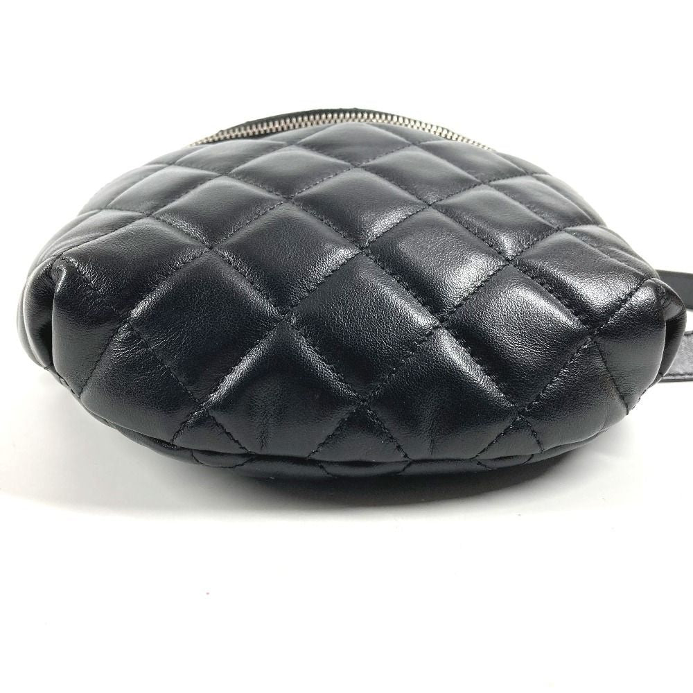Chanel Belt Bag CC Logo Quilted Leather Black — view 5