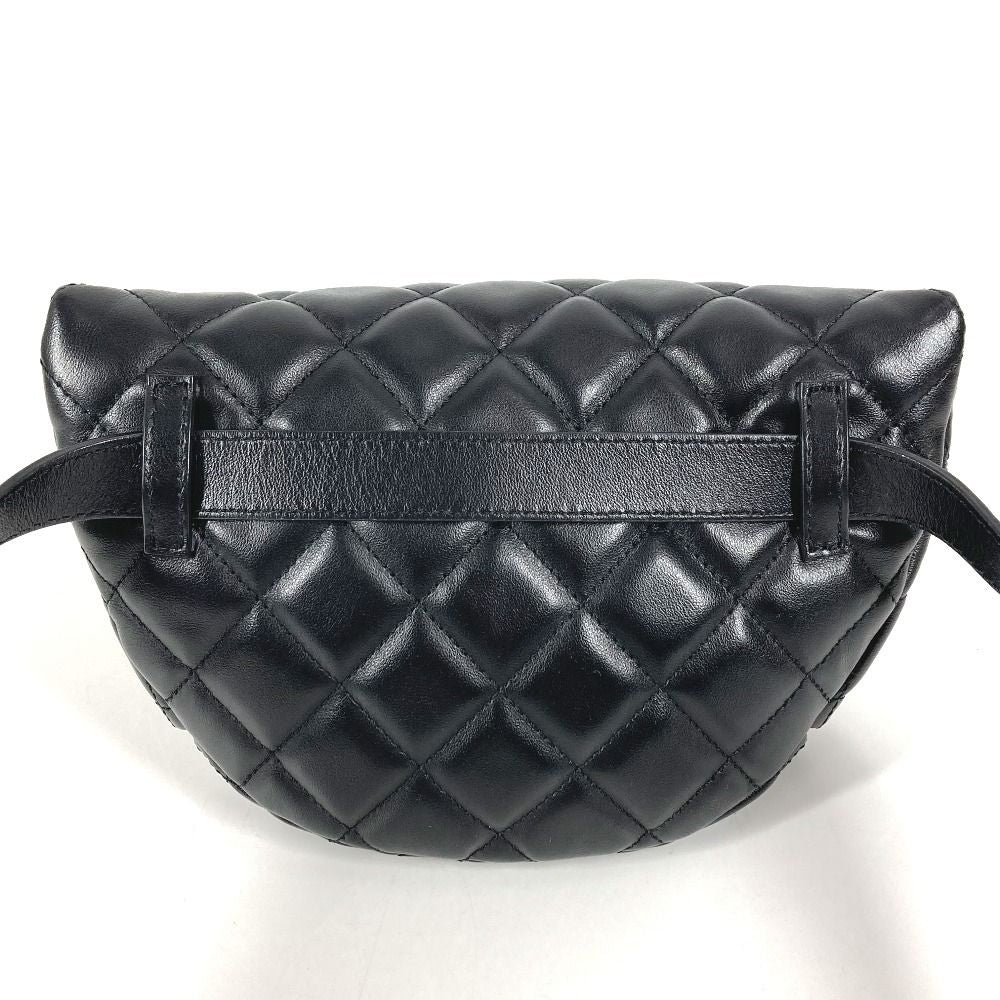 Chanel Belt Bag CC Logo Quilted Leather Black — view 2