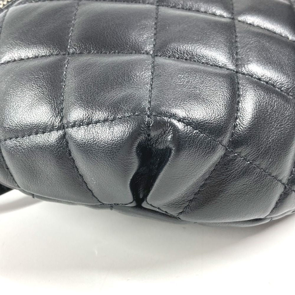 Chanel Belt Bag CC Logo Quilted Leather Black — view 7