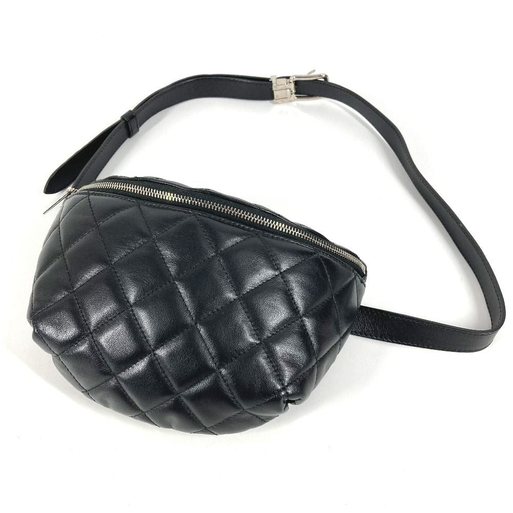 Chanel Belt Bag CC Logo Quilted Leather Black — view 3