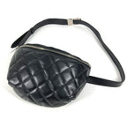 Chanel Belt Bag CC Logo Quilted Leather Black — view 3