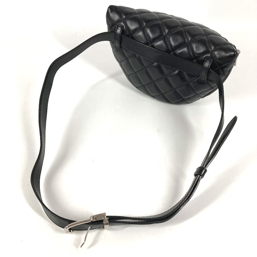 Chanel Belt Bag CC Logo Quilted Leather Black — view 4