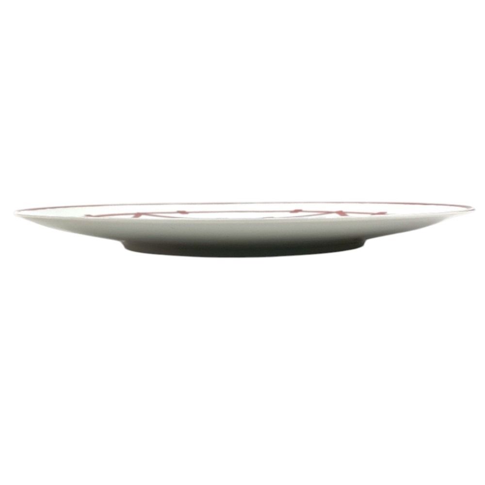 Hermes Plate Gadalukivir Ceramic Red Hat X White — view 3